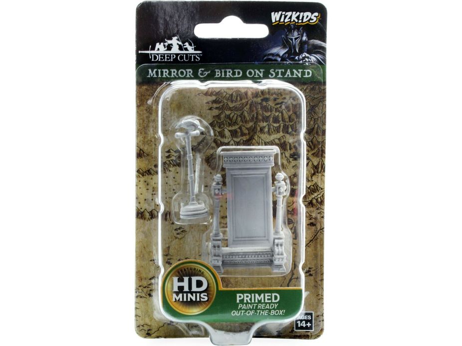 Role Playing Games Wizkids - Dungeons and Dragons - Unpainted Miniature - Deep Cuts - Mirror and Bird Stand - 73367 - Cardboard Memories Inc.