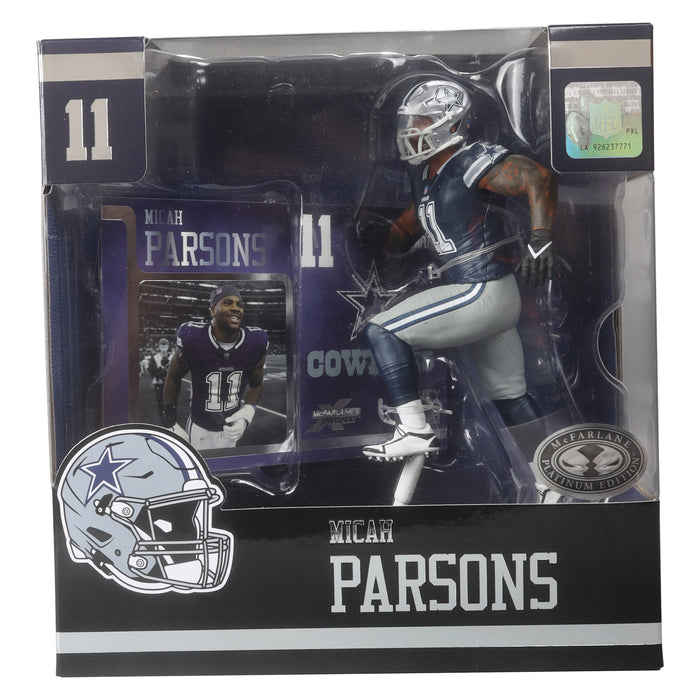Building Sets McFarlane Toys - NFL - Posed - Dallas Cowboys - Micah Parsons - Platinum Edition - Cardboard Memories Inc.