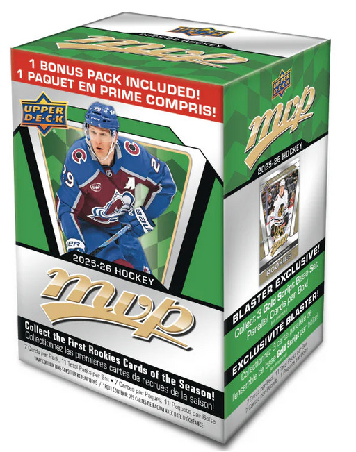 Sports Cards Upper Deck - 2025-26 - Hockey - MVP - Blaster Box - Cardboard Memories Inc.