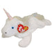 Plush TY Beanie Baby - Mystic the Unicorn (Iridescent horn & rainbow furry mane) - Cardboard Memories Inc.
