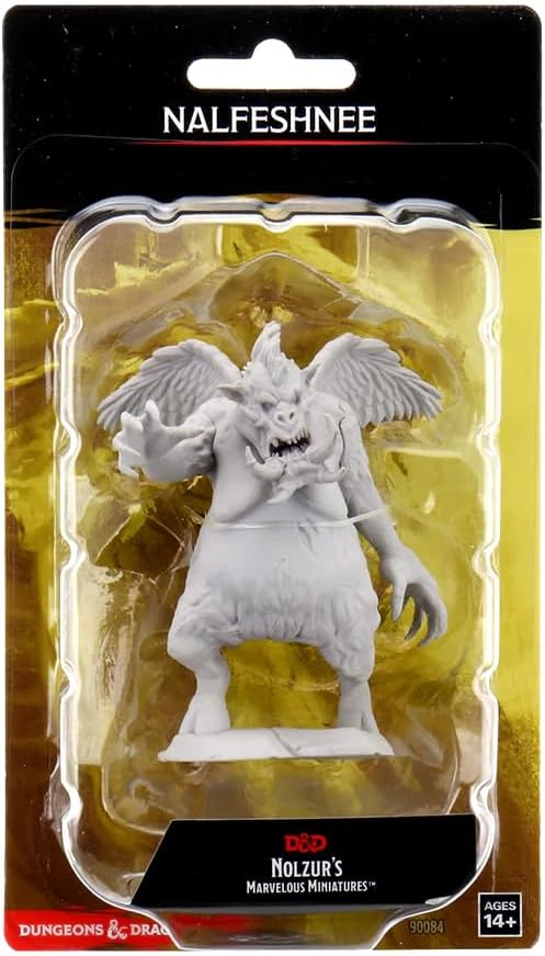 Role Playing Games Wizkids - Dungeons and Dragons - Unpainted Miniature - Nolzurs Marvellous Miniatures - Nalfeshnee - 90084 - Cardboard Memories Inc.