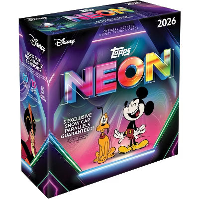 Sports Cards Topps - 2026 - Disney - Neon - Mega Box - Cardboard Memories Inc.