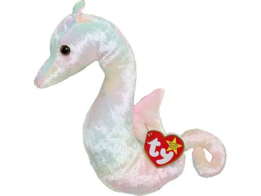 Plush TY Beanie Baby - Neon The Seahorse - Cardboard Memories Inc.