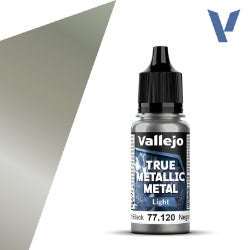 Acrylicos Vallejo - True Metallic Metal - Light - Obsidian Black - 77 120