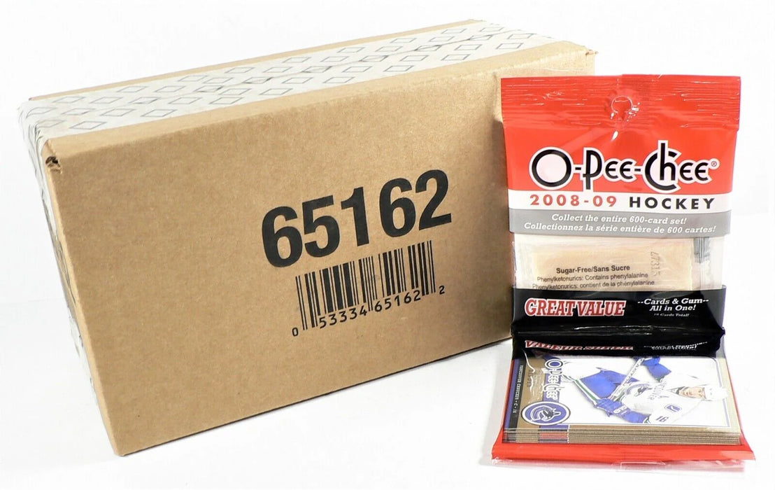 Sports Cards Upper Deck - 2008-09 - Hockey - O-Pee-Chee - OPC - Trading Card Rack Packs with Gum Box - Cardboard Memories Inc.