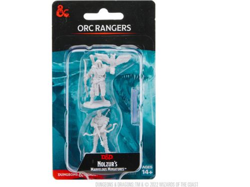 Role Playing Games Wizkids - Dungeons and Dragons - Unpainted Miniature - Nolzurs Marvellous Miniatures - Orc Ranger Male - 90484 - Cardboard Memories Inc.