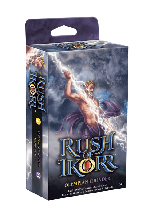 collectible card game Upper Deck - Rush of Ikorr - Act 1 - Shattered Chaos - Olympian Thunder - Starter Deck - CANADIAN ORDERS ONLY PLEASE - Cardboard Memories Inc.