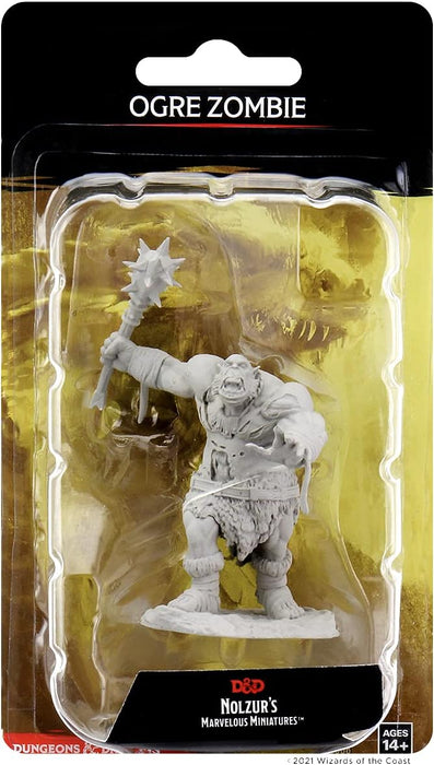 Role Playing Games Wizkids - Dungeons and Dragons - Unpainted Miniature - Nolzurs Marvellous Miniatures - Ogre Zombie - 90088 - Cardboard Memories Inc.