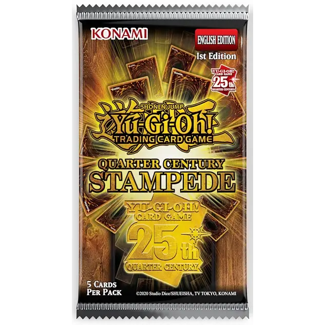 Trading Card Games Konami - Yu-Gi-Oh! - Quarter Century Stampede - Blister Pack - Cardboard Memories Inc.