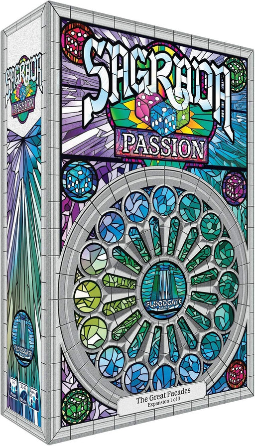 Dice Games Floodgate Games - Sagrada - The Great Facades - Passion Expansion - Cardboard Memories Inc.