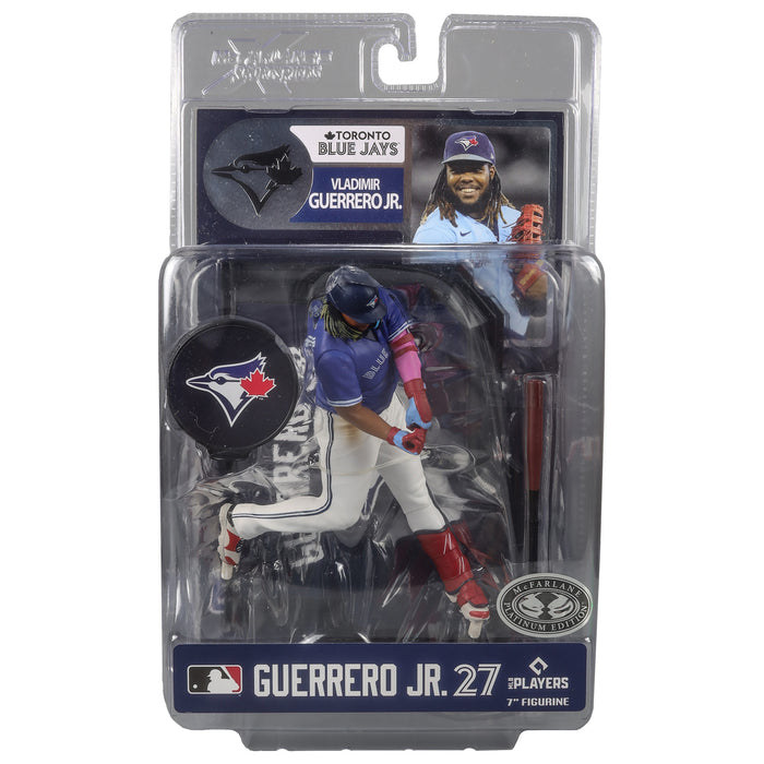 Action Figures and Toys McFarlane Toys - MLB - SportsPicks - Toronto Blue Jays - Vladimir Guerrero Jr. - Platinum Edition - Cardboard Memories Inc.