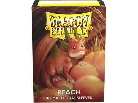 Supplies Arcane Tinmen - Dragon Shield Dual Sleeves - Peach Matte - Standard - Package of 100 - Cardboard Memories Inc.