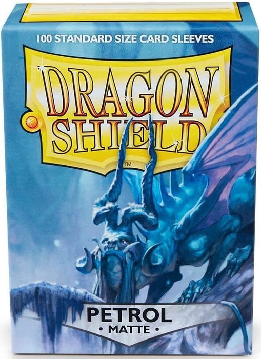 Supplies Arcane Tinmen - Dragon Shield Sleeves - Standard Size - Matte - Petrol - Package of 100 - Cardboard Memories Inc.