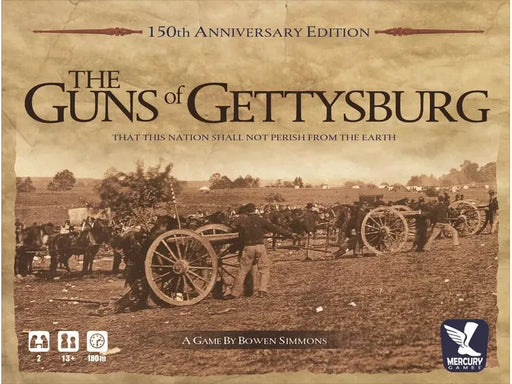 Board Games Mercury Games - The Guns of Gettysburg - Board Game - Cardboard Memories Inc.