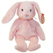 Plush TY Beanie Baby - Hoppity the Pink Bunny - Cardboard Memories Inc.