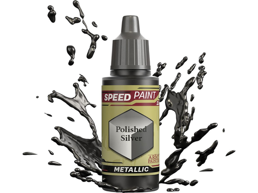 Paints and Paint Accessories Army Painter - Warpaints - Speedpaint - Polished Silver - WP2071 - Cardboard Memories Inc.