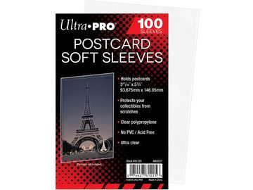 Supplies Ultra Pro - Postcard Soft Sleeves - Package of 100 - Cardboard Memories Inc.