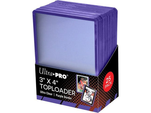 Supplies Ultra Pro - Top Loaders - 3x4 Purple Border - Package of 25 - Cardboard Memories Inc.
