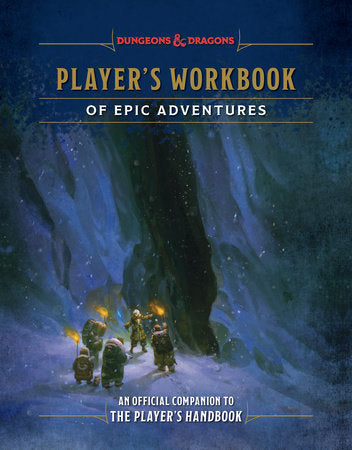 Role Playing Games Wizards of the Coast - Dungeons and Dragons - Player's Workbook of Epic Adventures - Cardboard Memories Inc.