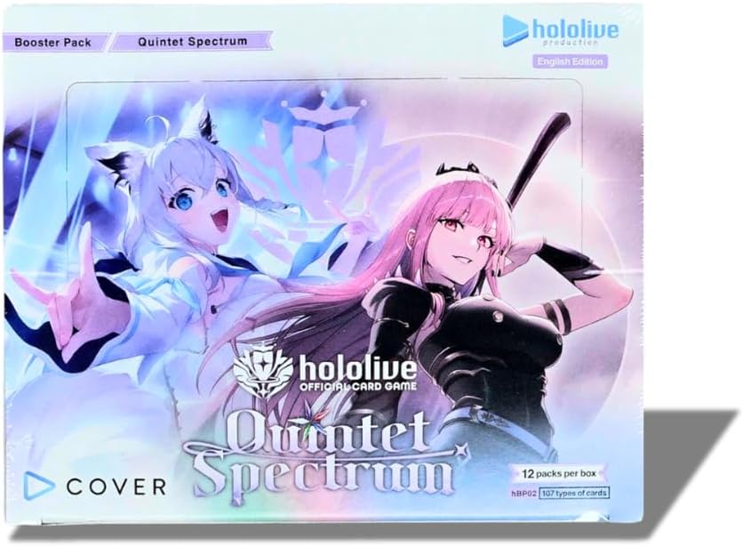 Trading Card Games Bushiroad - Hololive Card Game - Quintet Spectrum - Booster Box - Cardboard Memories Inc.
