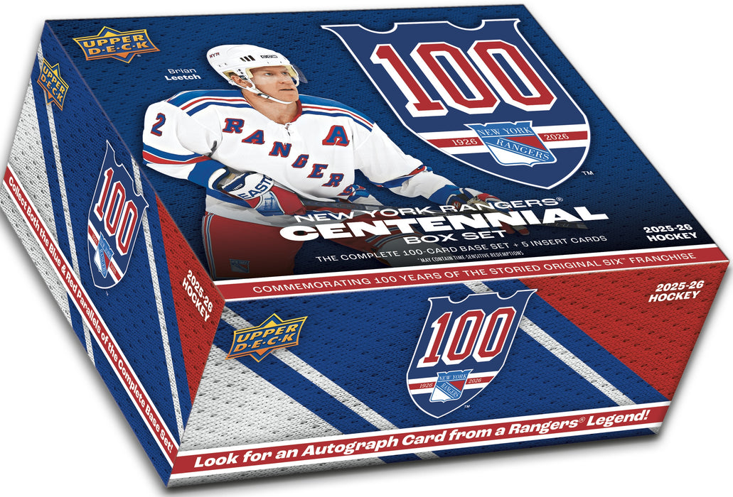 Sports Cards Upper Deck - 2025-26 - Hockey - New York Rangers Centennial - Box Set - Cardboard Memories Inc.