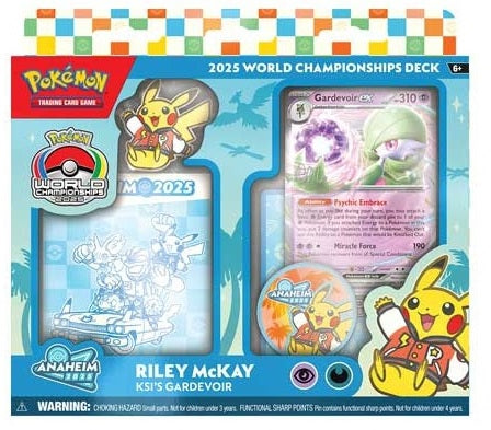 Trading Card Games Pokemon - 2025 World Championships Deck - Rikey McKay - Ksis Gardevoir - Pre-Order April 3rd 2026 - Cardboard Memories Inc.