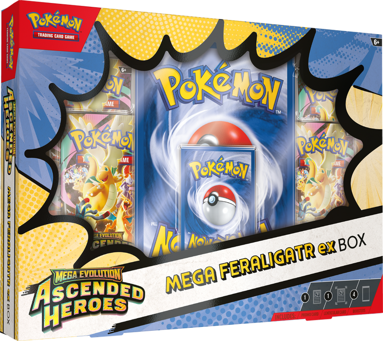 Pokémon - Mega Evolution - Ascended Heroes - Mega Feraligatr - EX Box - Pre-Order April 24th 2026