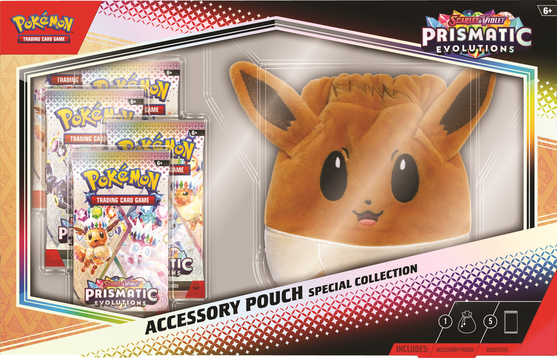 Trading Card Games Pokemon - Scarlet and Violet - Prismatic Evolutions - Pouch Special Collection - Cardboard Memories Inc.