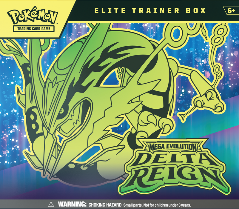 Collectable Trading Card Games 
Pokémon - Mega Evolution - Delta Reign - Elite Trainer Box - Pre-Order |
Cardboard Memories Inc.
196214165809
