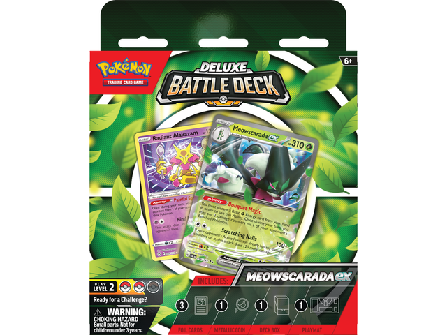 Trading Card Games Pokemon - Scarlet and Violet - Deluxe Battle Decks - Meowscarda EX - Cardboard Memories Inc.