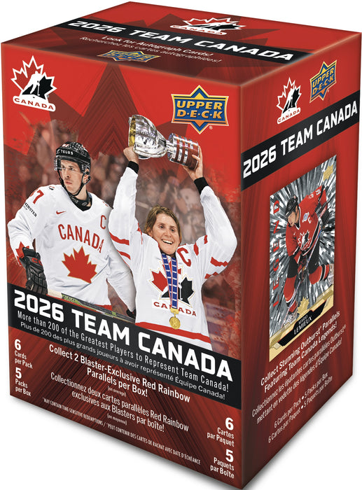 Sports Cards Upper Deck - 2025-26 - Hockey - Team Canada Hockey - Blaster Box - Pre-Order May 30th 2026 - Cardboard Memories Inc.
