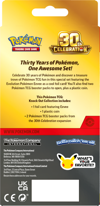 Pokemon - 2026 - 30th Celebration - Knock Out Collection - Pre-Order September 16th 2026