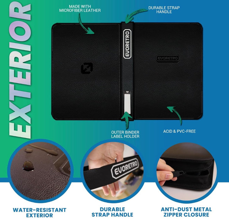 Comic Supplies Evoretro - Shield+ - Compact Toploader Binder - 96 Count - Available April 22nd 2025 - Cardboard Memories Inc.