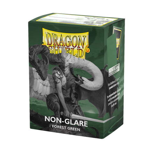 Supplies Arcane Tinmen - Dragon Shield Non-Glare Sleeves - Standard Size - Matte - Forest Green - Package of 100 - Cardboard Memories Inc.