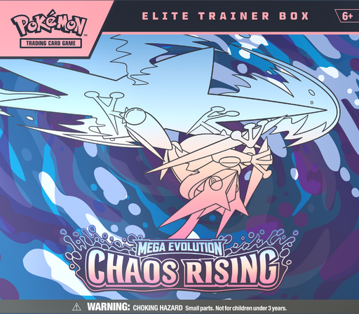 Trading Card Games Pokémon - Mega Evolution - Chaos Rising - Elite Trainer Box - Pre-Order May 22nd 2026 - Cardboard Memories Inc.