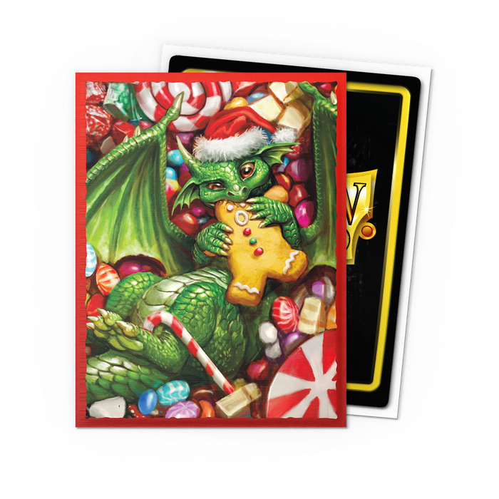 Supplies Arcane Tinmen - Dragon Shield Art Sleeves - Standard Size - Brushed Art - Christmas 2024 - Package of 100 - Cardboard Memories Inc.