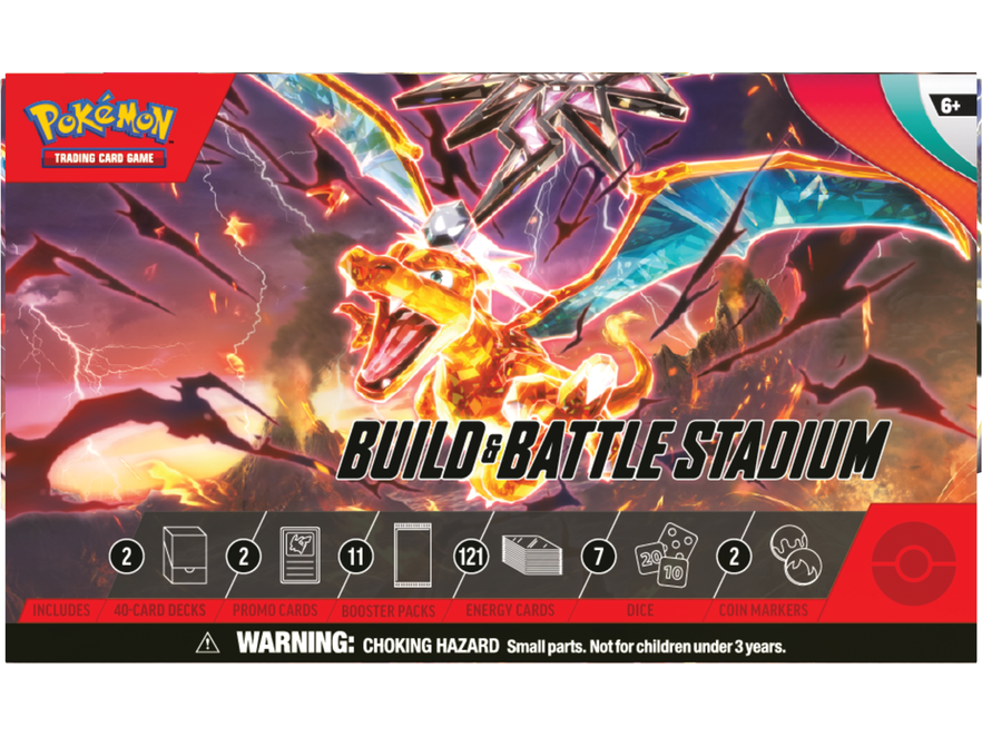 Trading Card Games Pokemon - Scarlet and Violet - Obsidian Flames - Build and Battle Stadium - Cardboard Memories Inc.
