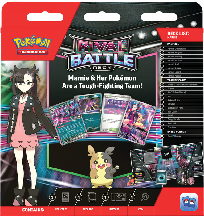 Trading Card Games Pokemon - Rival Battle Deck - Marnie - Cardboard Memories Inc.