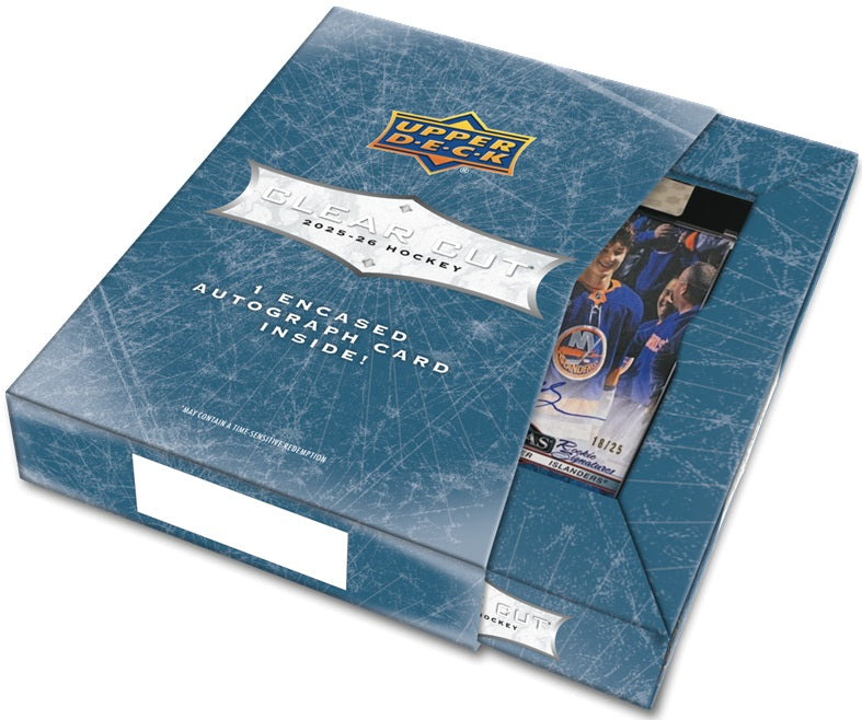 Sports Cards Upper Deck - 2025-26 - Hockey - Clear Cut - Hobby Box - Pre-Order August 19th 2026 - Cardboard Memories Inc.