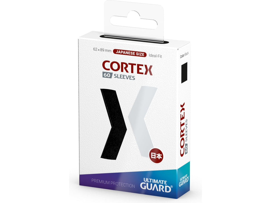 Supplies Ultimate Guard - Cortex Sleeves - Japanese Size - Glossy - Black - 60 Count - Cardboard Memories Inc.
