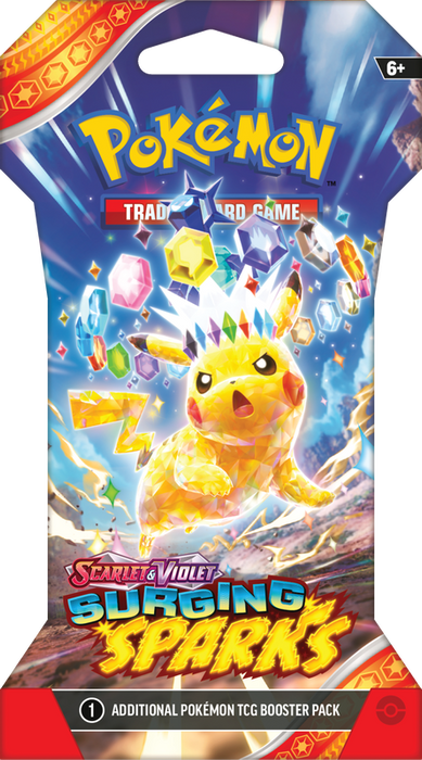 Trading Card Games Pokemon - Scarlet and Violet - Surging Sparks - Blister Pack - Cardboard Memories Inc.