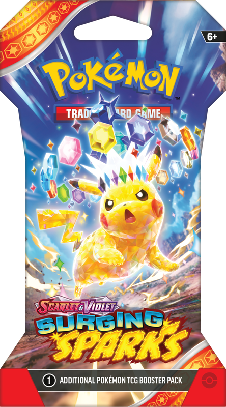 Trading Card Games Pokemon - Scarlet and Violet - Surging Sparks - Blister Pack - Cardboard Memories Inc.