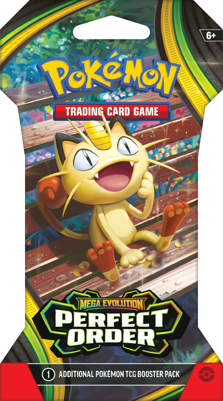 Trading Card Games Pokémon - Mega Evolution - Perfect Order - Blister Pack - Pre-Order March 27th 2026 - Cardboard Memories Inc.