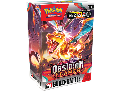 Trading Card Games Pokemon - Scarlet and Violet - Obsidian Flames - Build and Battle Box - Cardboard Memories Inc.