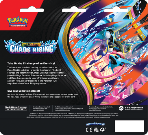 Trading Card Games Pokémon - Mega Evolution - Chaos Rising - 3 Pack Blister - Charmeleon - Pre-Order May 22nd 2026 - Cardboard Memories Inc.