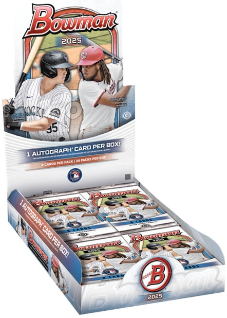 Sports Cards Topps - 2025 - Baseball - Bowman Chrome - Hobby Box - Cardboard Memories Inc.