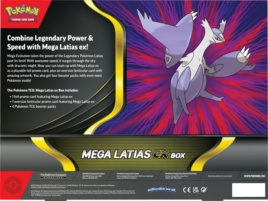 Trading Card Games Pokémon - Mega Evolution - Mega Latias EX - Collection Box - Cardboard Memories Inc.