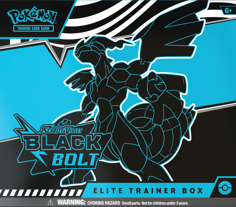 Trading Card Games Pokemon - Scarlet and Violet - Black and White - Black Bolt - Elite Trainer Box - Cardboard Memories Inc.