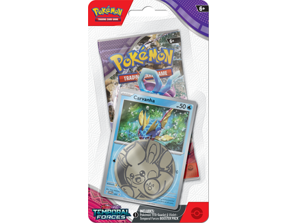 Trading Card Games Pokemon - Scarlet and Violet - Temporal Forces - Checklane Blister - Carvanha - Cardboard Memories Inc.