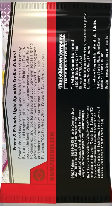 Trading Card Games Pokemon - Scarlet and Violet - Prismatic Evolutions - Elite Trainer Box - Cardboard Memories Inc.